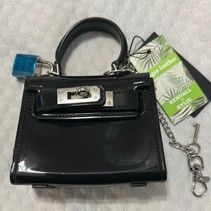 Kendall & Kylie Black Vegan Leather Handbag